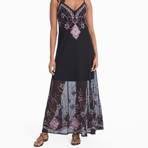 NWT Embroidered Maxi Dress